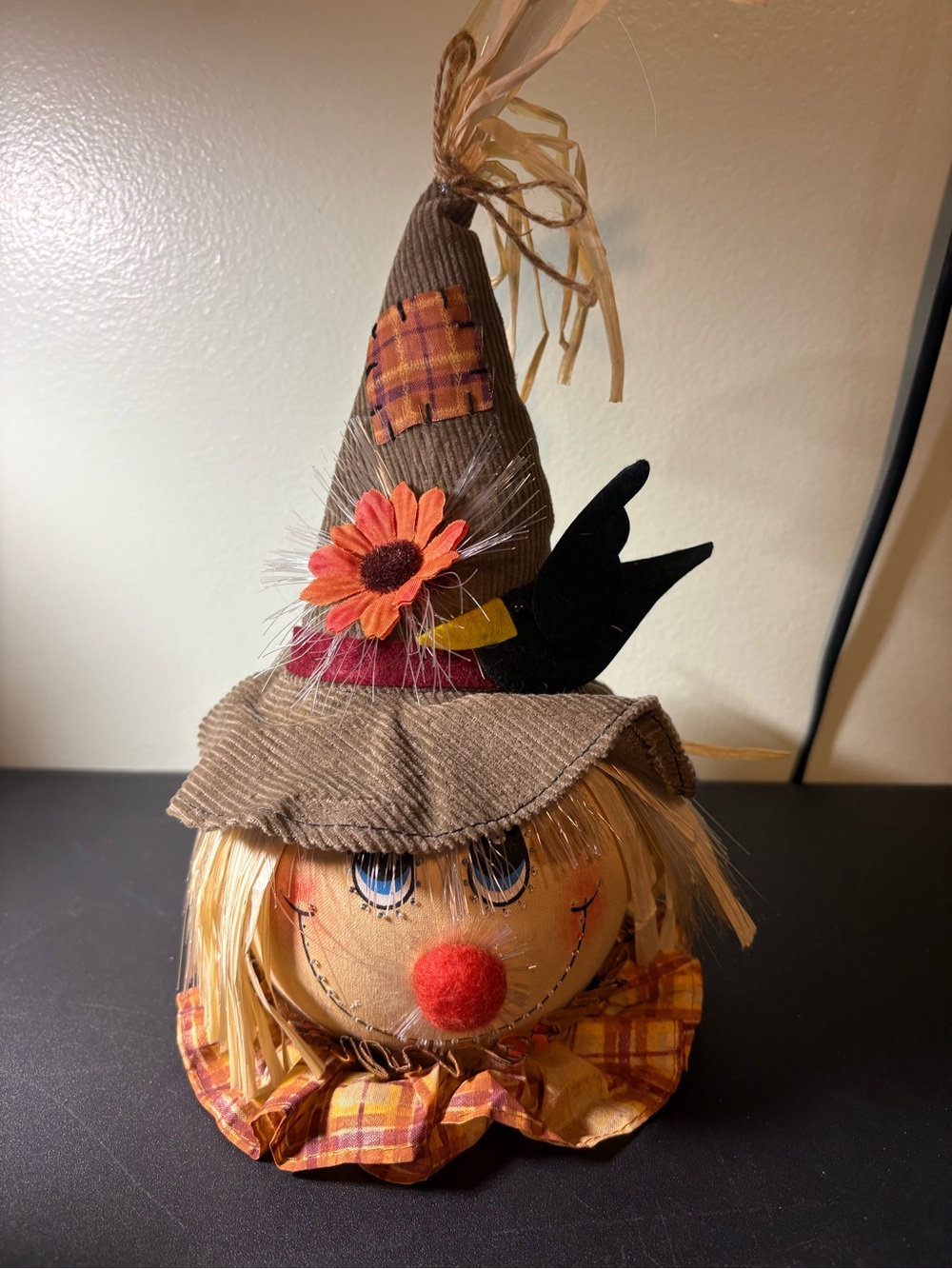 Fall Scarecrow Table Decor - Light up